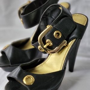 Bebe Black Heels Size 6M